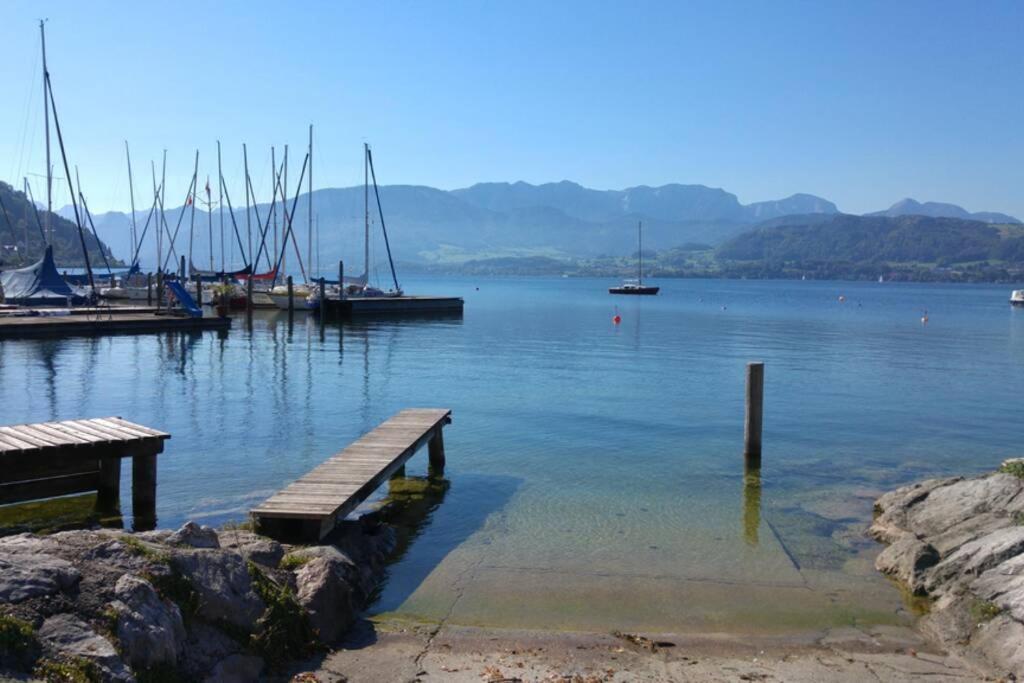 Altstadtwohnung Traunstein Mit Traunseeblick 1A Gmunden Exteriör bild